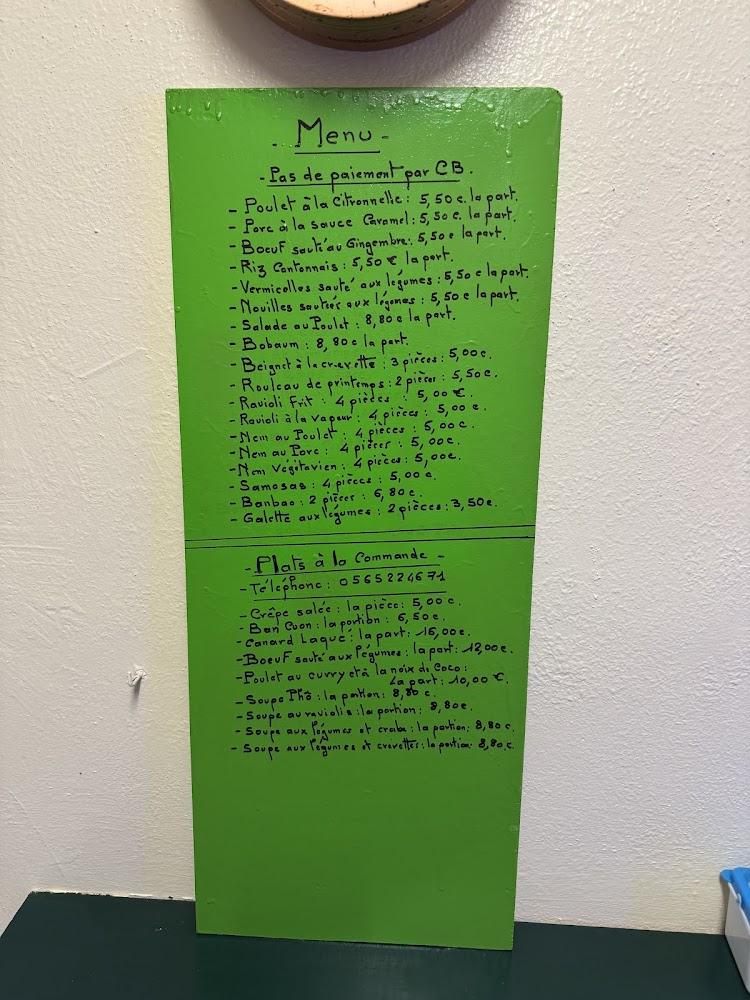 Aux délices d'ASIE - Menu Image 1