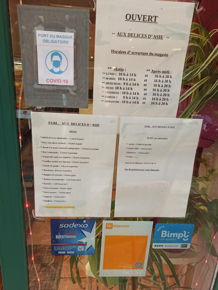 Aux délices d'ASIE - Menu Image 2